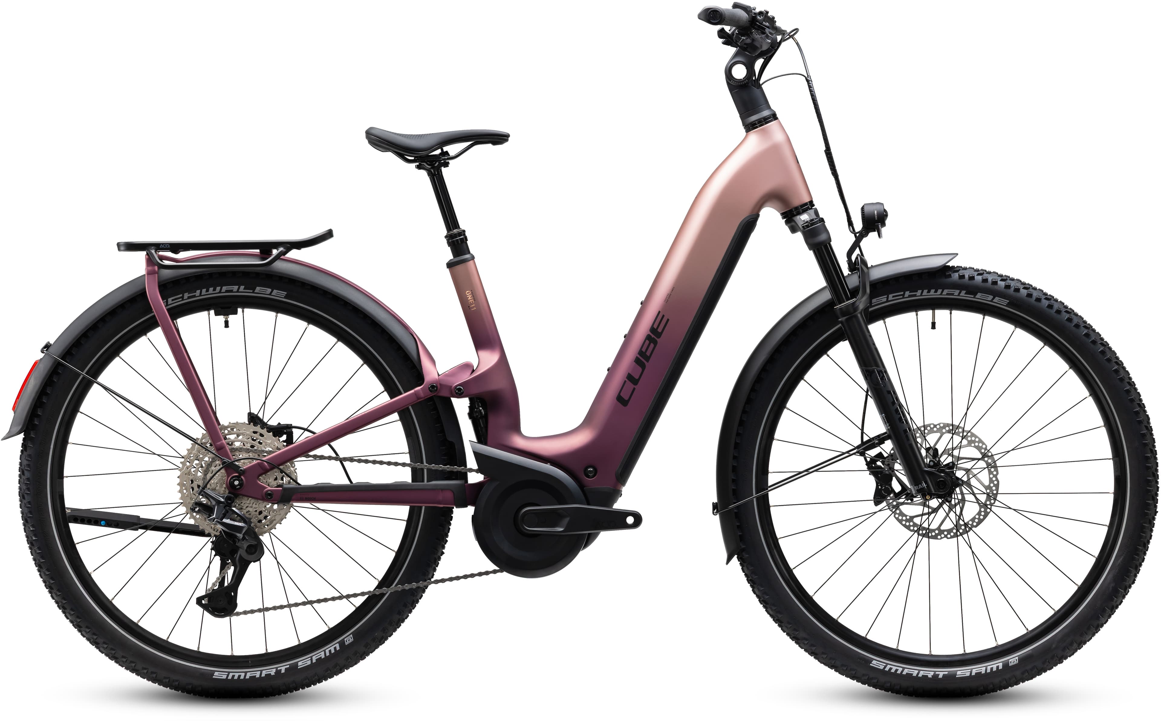 Cube Nuride Hybrid ONE11 HPC SLX 800 mauve´n´black - Bikecenter Schager